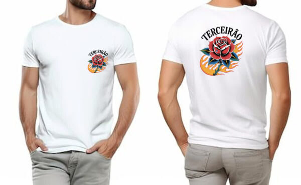 Camiseta Unissex Terceirao Rosa Flamejante FC - Imagem 4