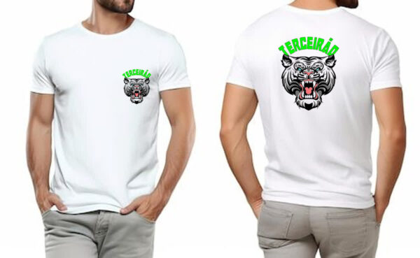 Camiseta Unissex Terceirao Tigre rugindo FC - Imagem 4