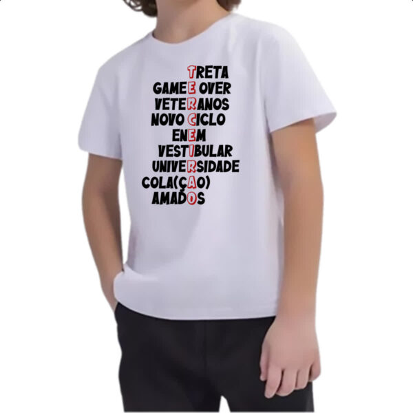 Camiseta Infanto Juvenil Terceirao Acrostico - Imagem 2