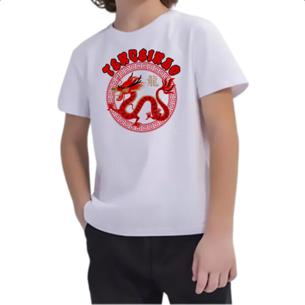 Camiseta Infanto Juvenil Terceirao Dragao Chines - Imagem 2