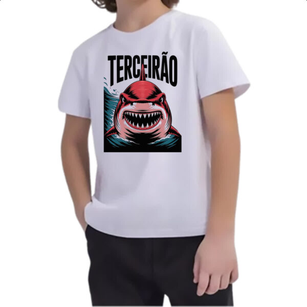 Camiseta Infanto Juvenil Terceirao Megalodon - Imagem 2