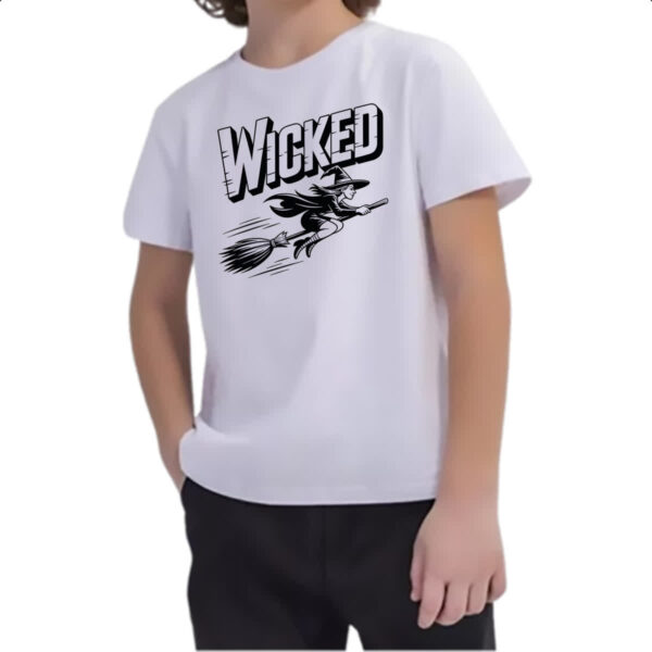 Camiseta Infanto Juvenil Bruxa Wicked - Imagem 2