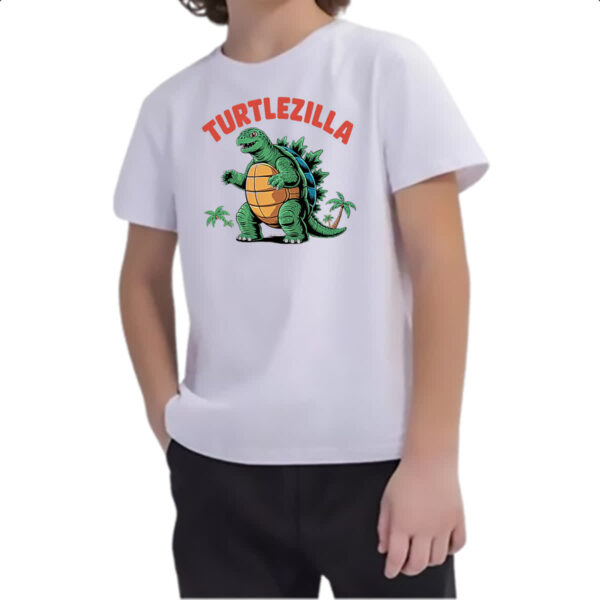 Camiseta Infanto Juvenil Turtlezilla - Imagem 2