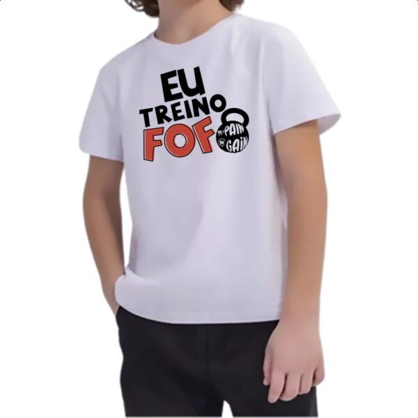 Camiseta Infanto Juvenil Eu treino fofo - Imagem 2