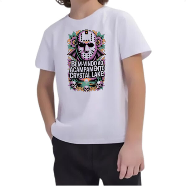 Camiseta Infanto Juvenil Bem vindo a Cristal Lake - Imagem 2