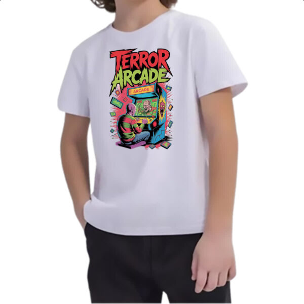 Camiseta Infanto Juvenil Terror Arcade - Imagem 2