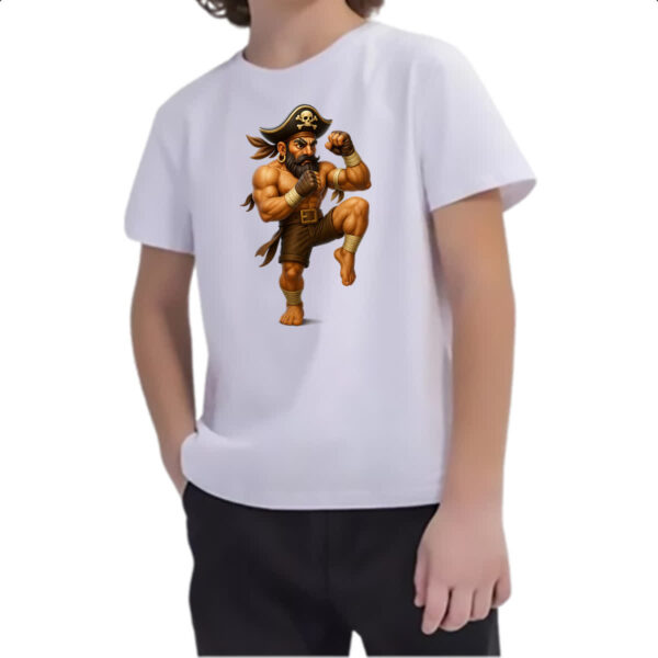 Camiseta Infanto Juvenil Pirata Muay Thai - Imagem 2