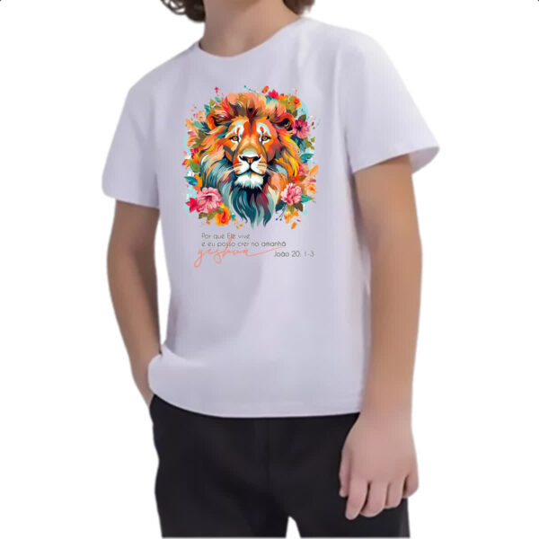 Camiseta Infanto Juvenil Yeshua Joao 20-1-3 - Imagem 2