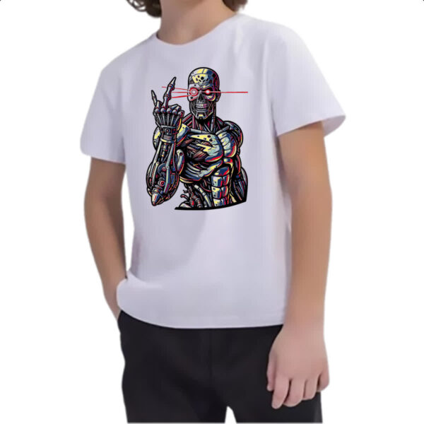 Camiseta Infanto Juvenil Exterminador mal educado - Imagem 2