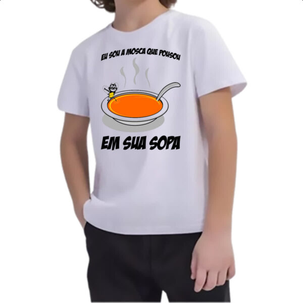 Camiseta Infanto Juvenil Mosca na Sopa - Imagem 2