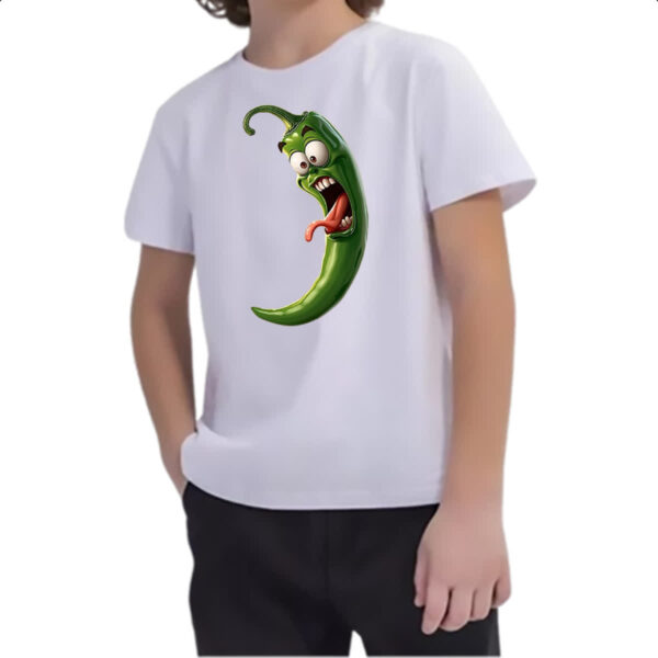 Camiseta Infanto Juvenil Pimenta Verde Travessa - Imagem 2
