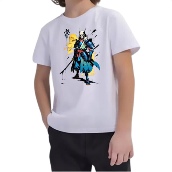 Camiseta Infanto Juvenil Samurai Morto Vivo - Imagem 2