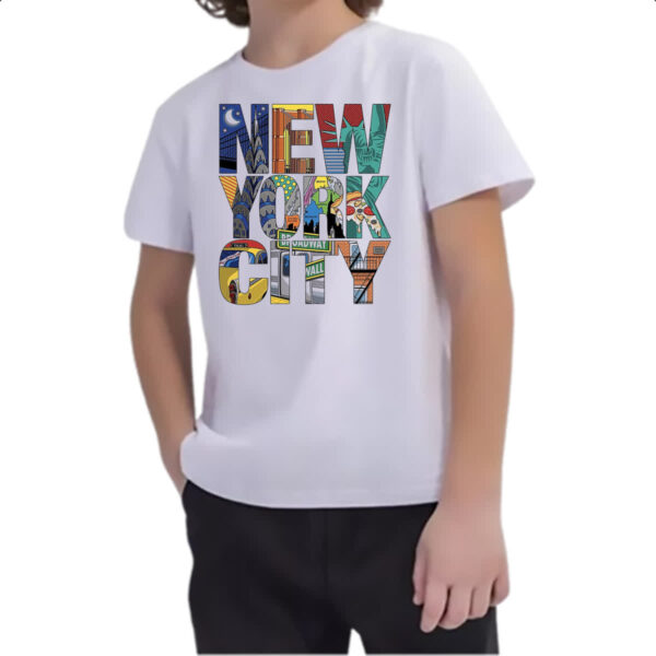Camiseta Infanto Juvenil New York City Elementos - Imagem 2