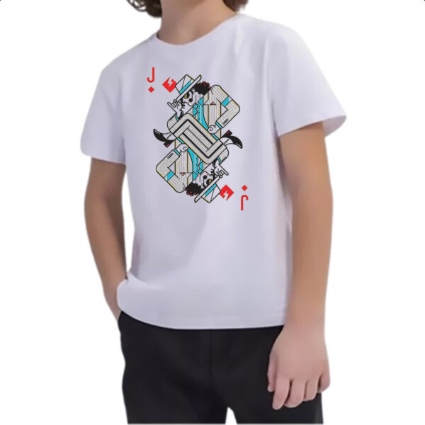 Camiseta Infanto Juvenil Baralho Valete Michael Jackson - Imagem 2