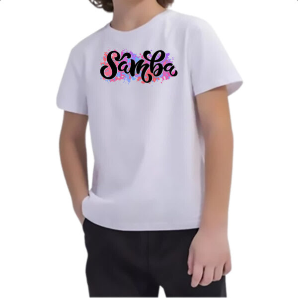 Camiseta Infanto Juvenil Samba Splash Arte - Imagem 2