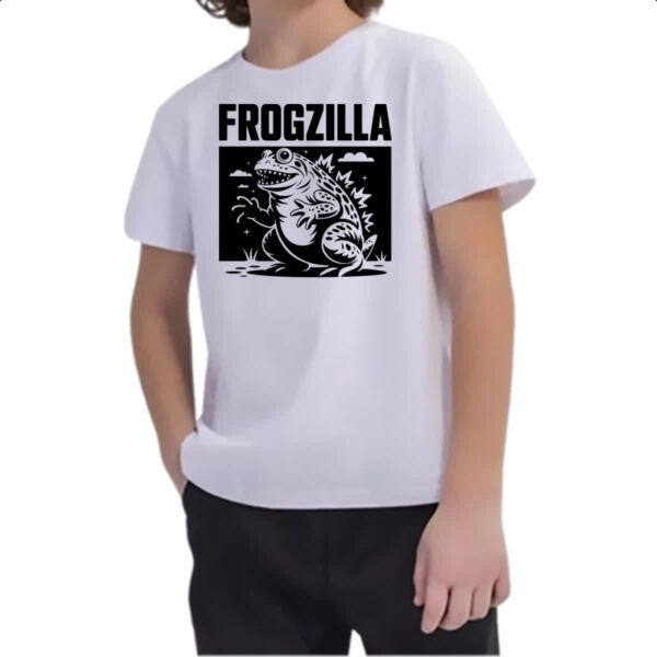 Camiseta Infanto Juvenil Frogzilla - Imagem 2