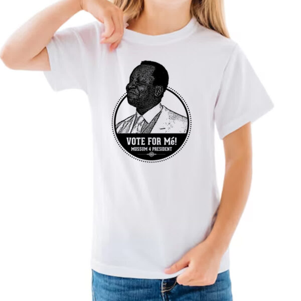 Camiseta Infanto Juvenil Vote no Me Mussum Meme - Imagem 3