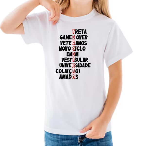Camiseta Infanto Juvenil Terceirao Acrostico - Imagem 3