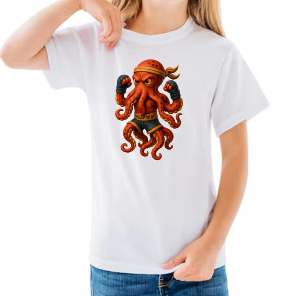Camiseta Infanto Juvenil Octopus Muay Thai - Imagem 3