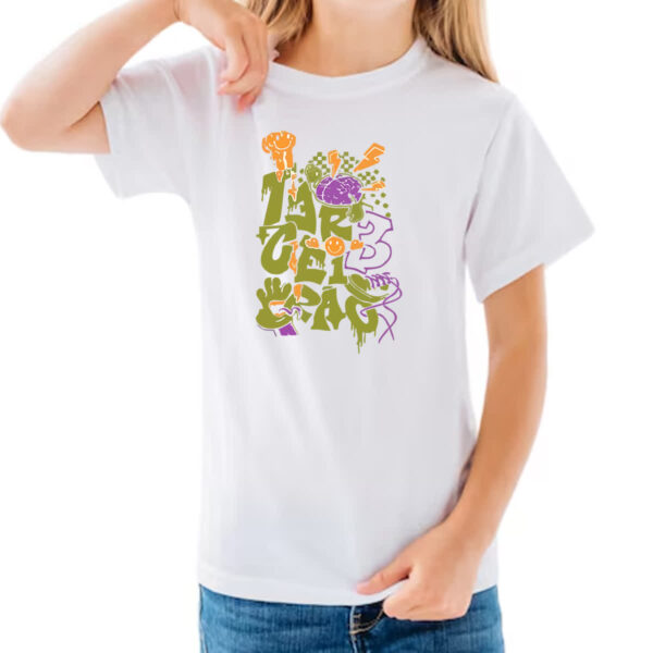 Camiseta Infanto Juvenil Terceirao Grafite cerebro - Imagem 3