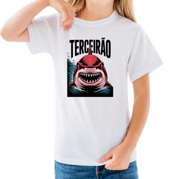 Camiseta Infanto Juvenil Terceirao Megalodon - Imagem 3