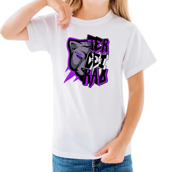Camiseta Infanto Juvenil Terceirao Pantera rosto - Imagem 3