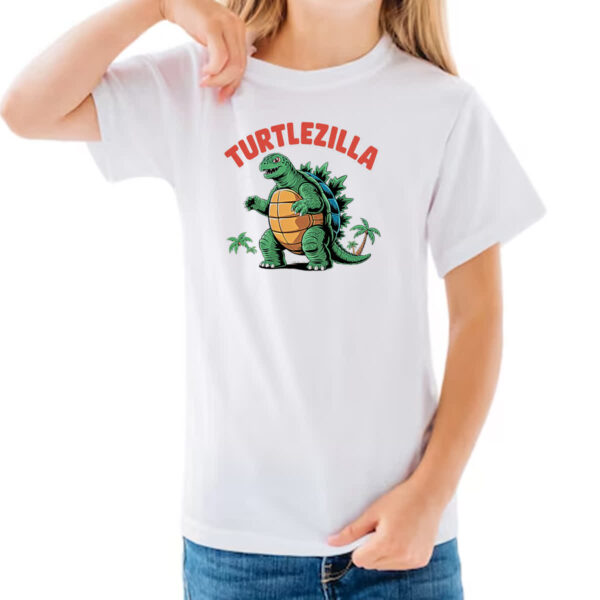 Camiseta Infanto Juvenil Turtlezilla - Imagem 3