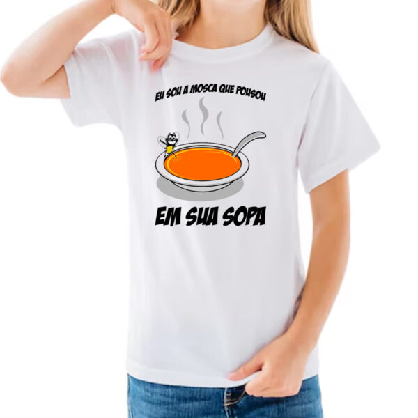 Camiseta Infanto Juvenil Mosca na Sopa - Imagem 3