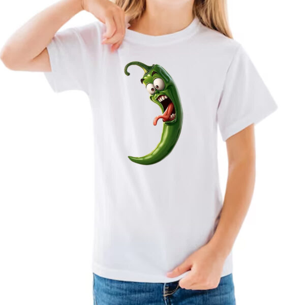 Camiseta Infanto Juvenil Pimenta Verde Travessa - Imagem 3