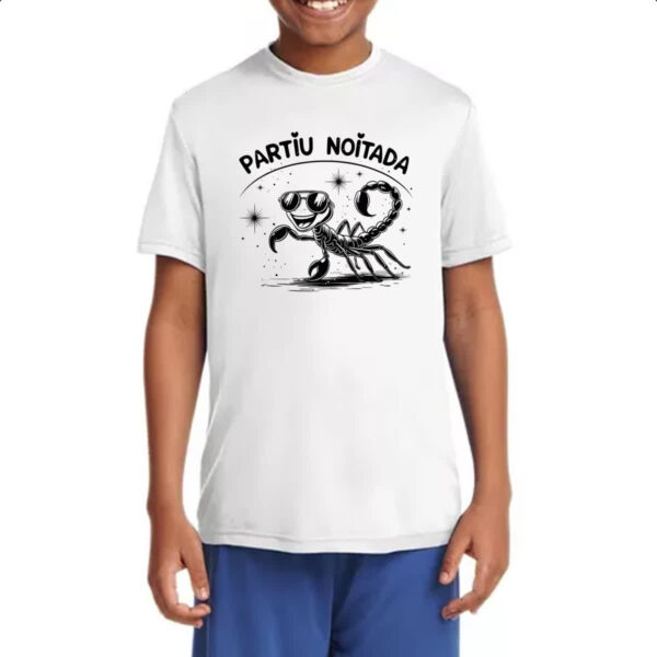 Camiseta Infanto Juvenil Partiu Noitada Escorpiao - Imagem 4