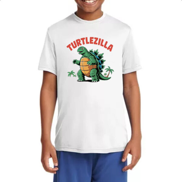 Camiseta Infanto Juvenil Turtlezilla - Imagem 4