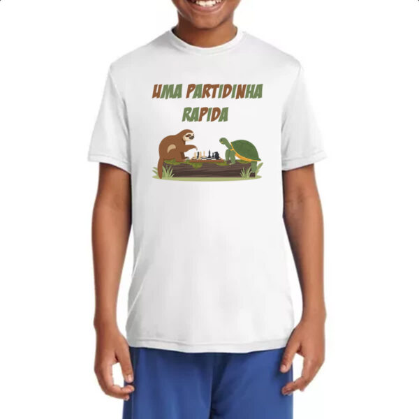 Camiseta Infanto Juvenil Uma partidinha rapida - Imagem 4