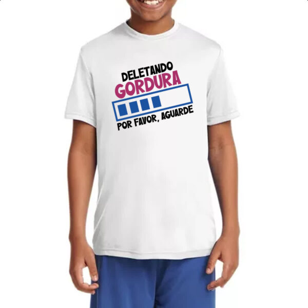 Camiseta Infanto Juvenil Deletando Gordura - Imagem 4