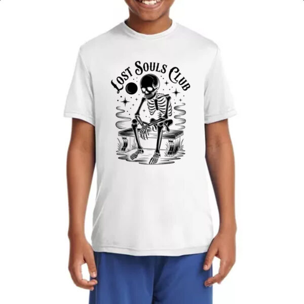 Camiseta Infanto Juvenil Caveira Lost Souls Club - Imagem 4