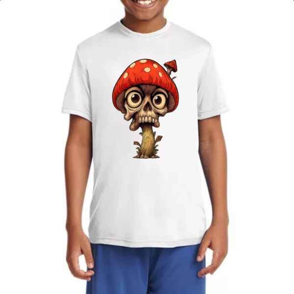 Camiseta Infanto Juvenil Cogumelo Skull - Imagem 4