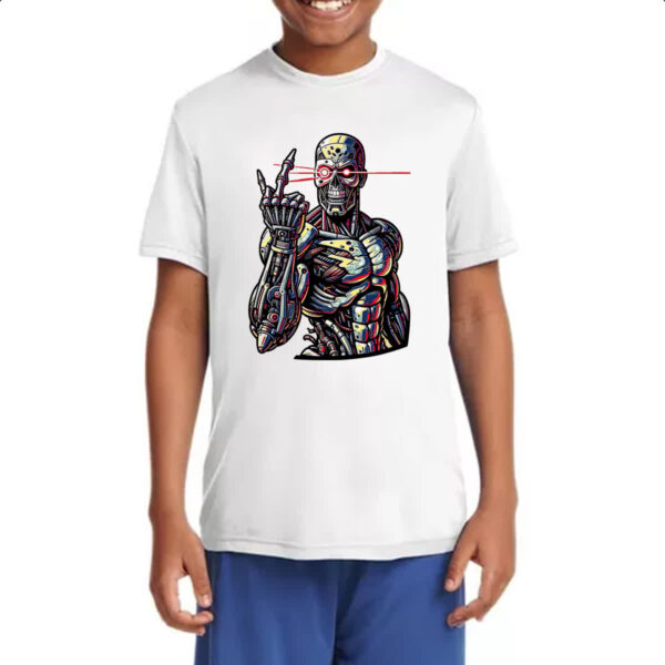 Camiseta Infanto Juvenil Exterminador mal educado - Imagem 4
