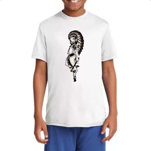 Camiseta Infanto Juvenil India Nativa Americada - Imagem 4