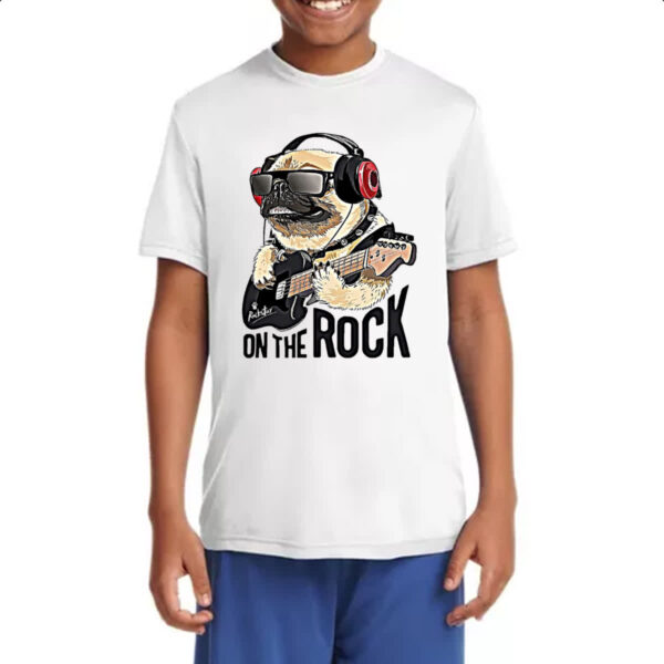 Camiseta Infanto Juvenil Pug on the Rock - Imagem 4