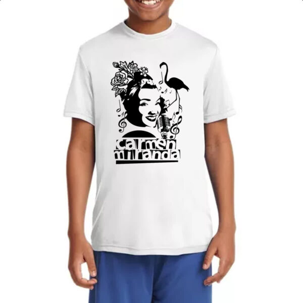 Camiseta Infanto Juvenil Carmen Miranda PB Arte - Imagem 4