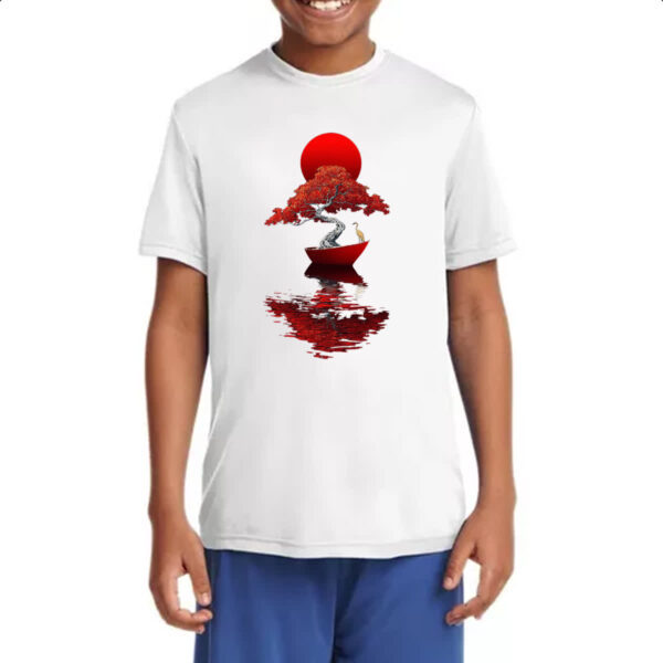 Camiseta Infanto Juvenil Bonsai Barco Japan Arte - Imagem 4