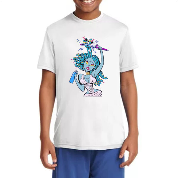 Camiseta Infanto Juvenil Medusa fazendo Chapinha - Imagem 4