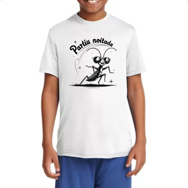 Camiseta Infanto Juvenil Partiu Noitada Grilo - Imagem 4
