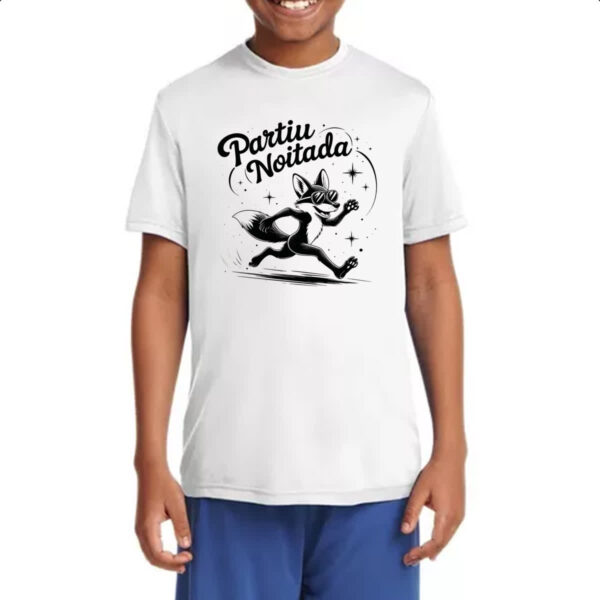 Camiseta Infanto Juvenil Partiu Noitada Raposa - Imagem 4