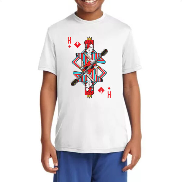 Camiseta Infanto Juvenil Baralho Rei David Bowie - Imagem 4