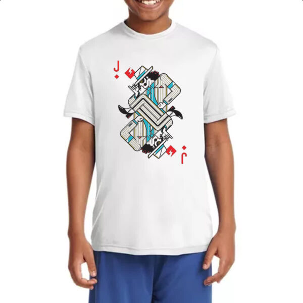 Camiseta Infanto Juvenil Baralho Valete Michael Jackson - Imagem 4