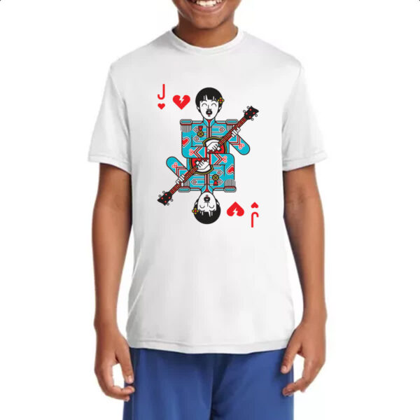 Camiseta Infanto Juvenil Baralho Valete Paul McCartney - Imagem 4