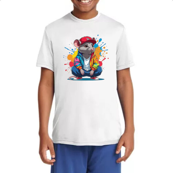 Camiseta Infanto Juvenil Camundongo Arte Graffit - Imagem 4