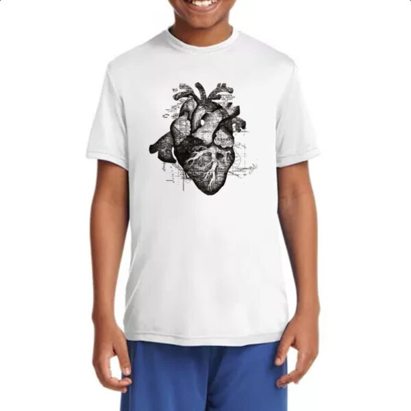 Camiseta Infanto Juvenil Coracao Restless Heart - Imagem 4