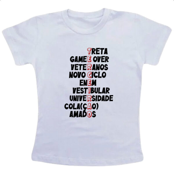 Camiseta Infanto Juvenil Terceirao Acrostico
