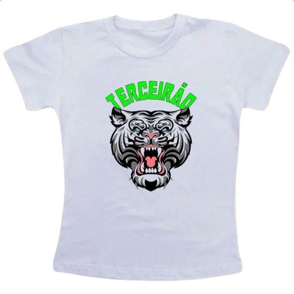 Camiseta Infanto Juvenil Terceirao Tigre rugindo